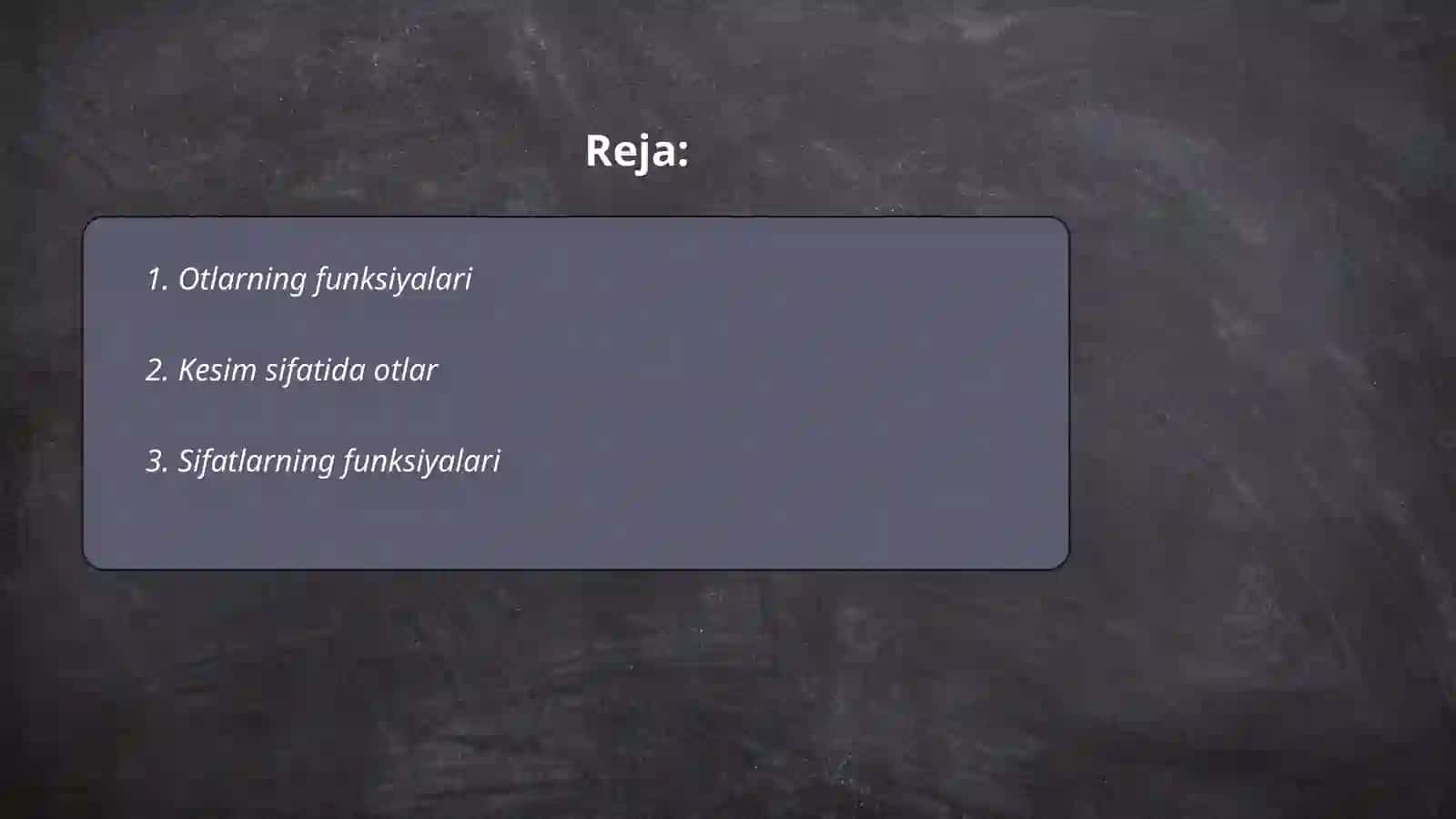 Mustaqil soʻz turkumlari funksiyalari 2