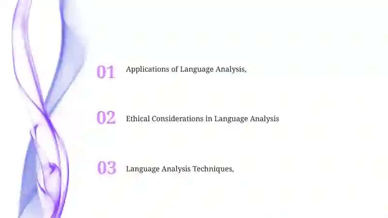 Language analyses 2