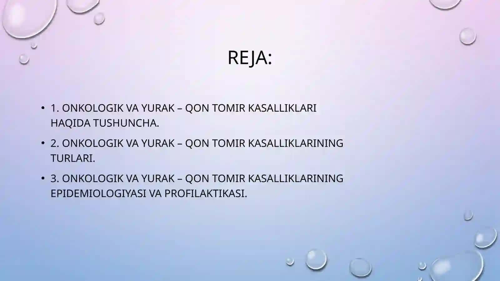 Onkologik va yurak-qontomir kasalliklari epidemiologiyasi va profilaktikasi 2