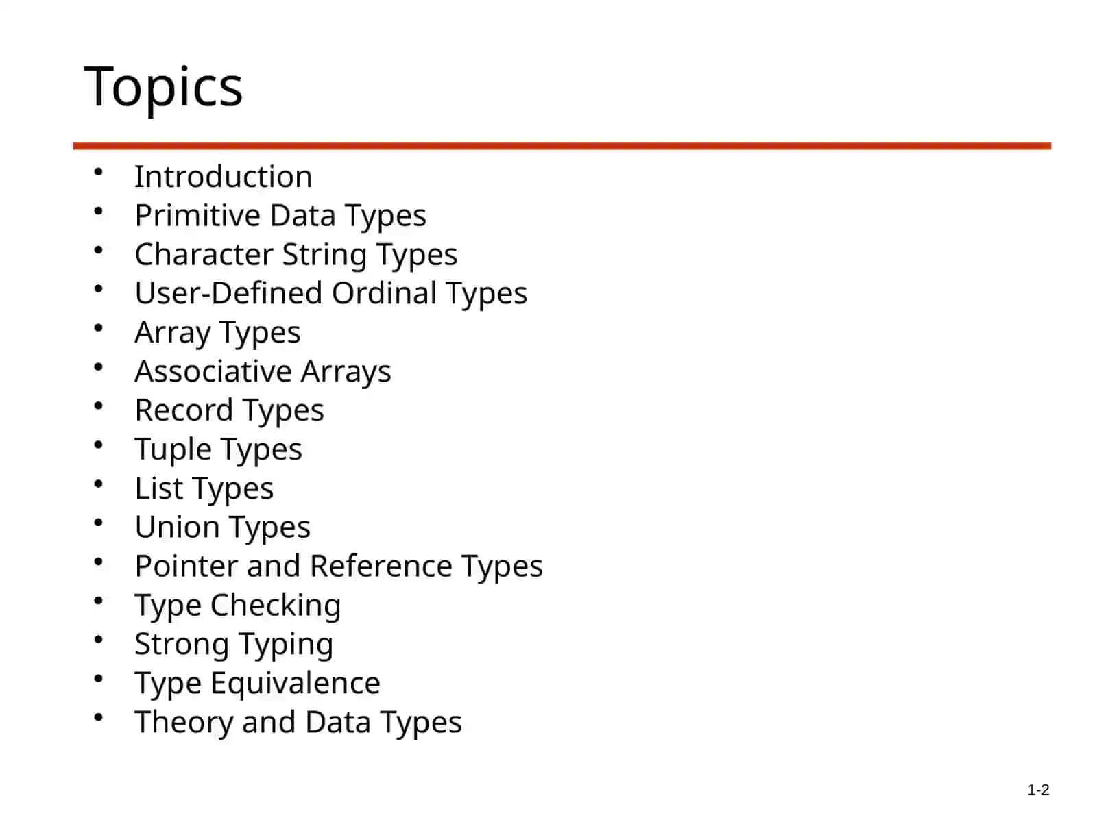 Introduction to Data Types 2