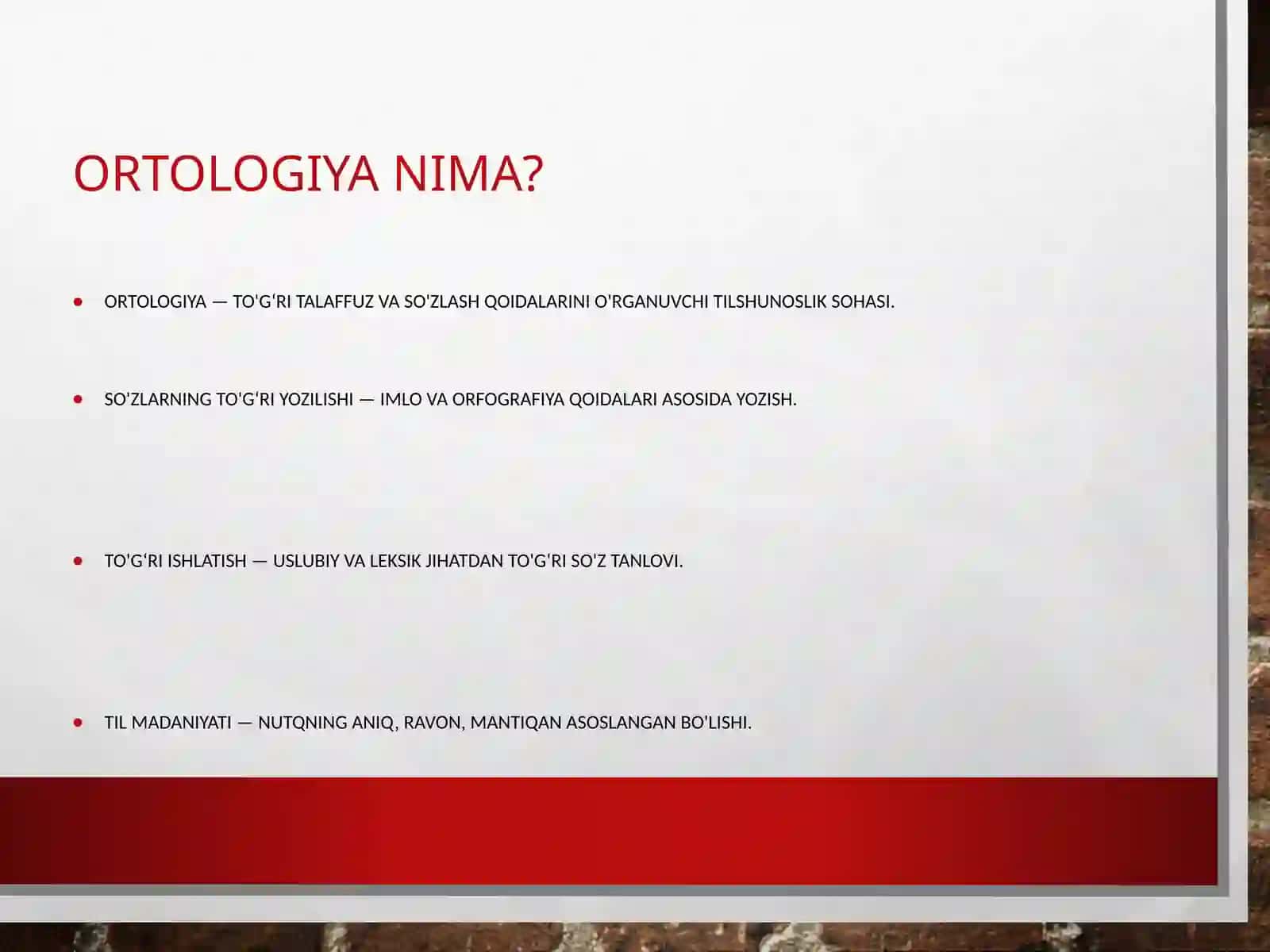 O'zbek ortologiyasi asoslari 2