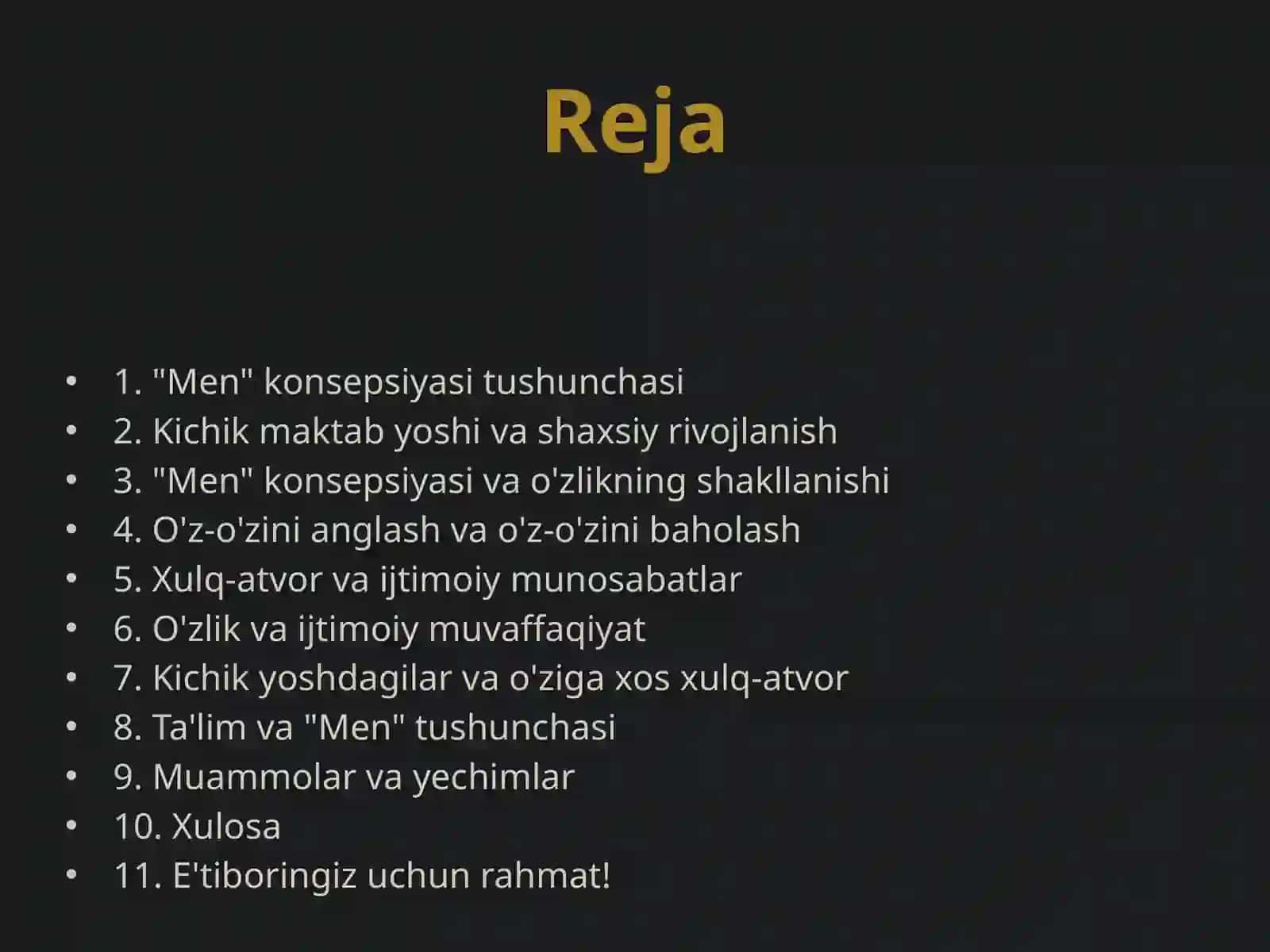 "Men" konsepsiyasi va xulq-atvor xususiyatlari 2