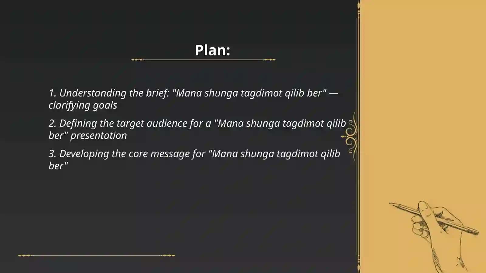 Mana shunga tagdimot qilib ber 2
