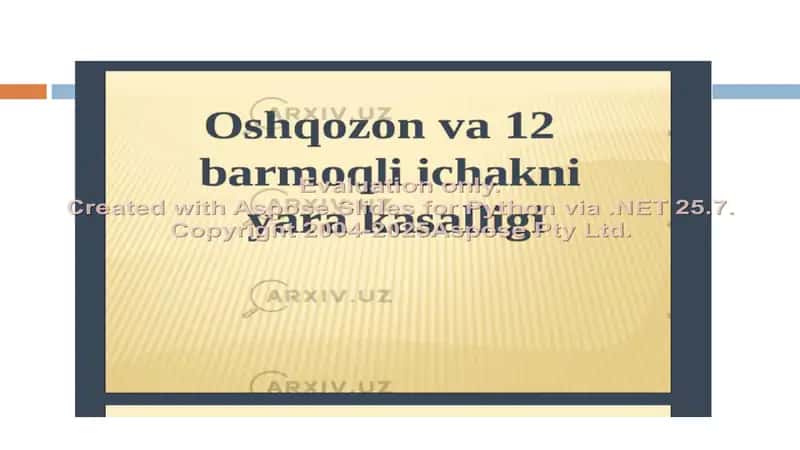 Oshqozon –ichak yara kasalligi etiopatogenezi 2