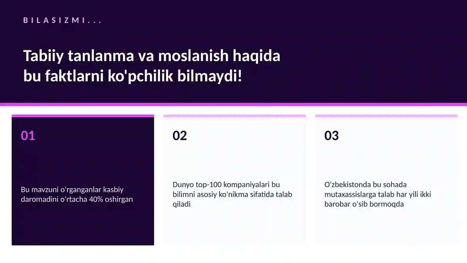 BIOLOGIYA — UY VAZIFALARI 2