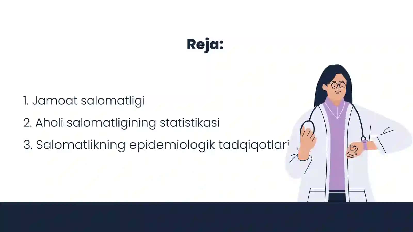 Jamoat salomatligi, asosiy tushunchalar. Aholi salomatligini belgilovchi omillar 2