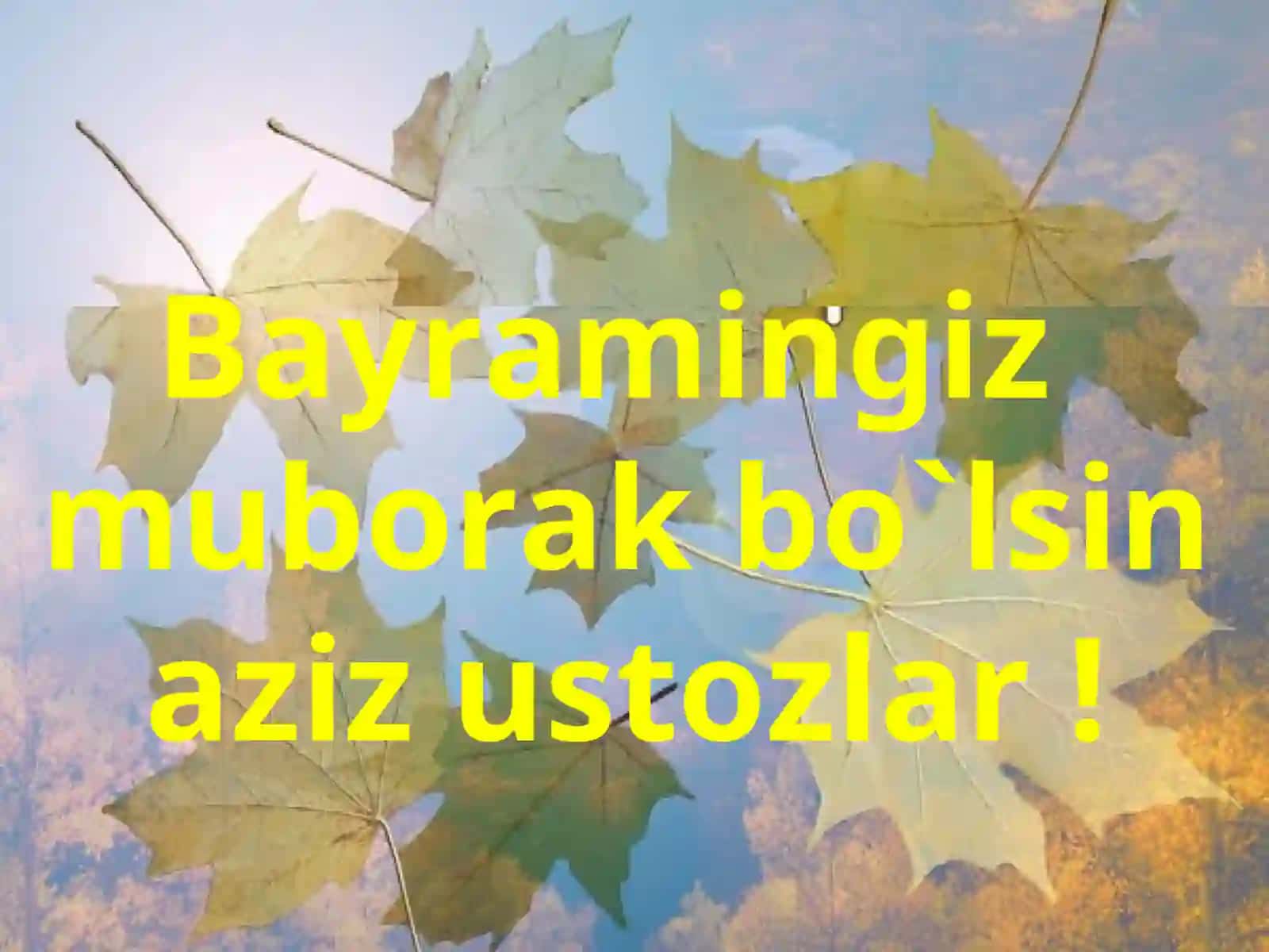 Ustozlarga she'r 2