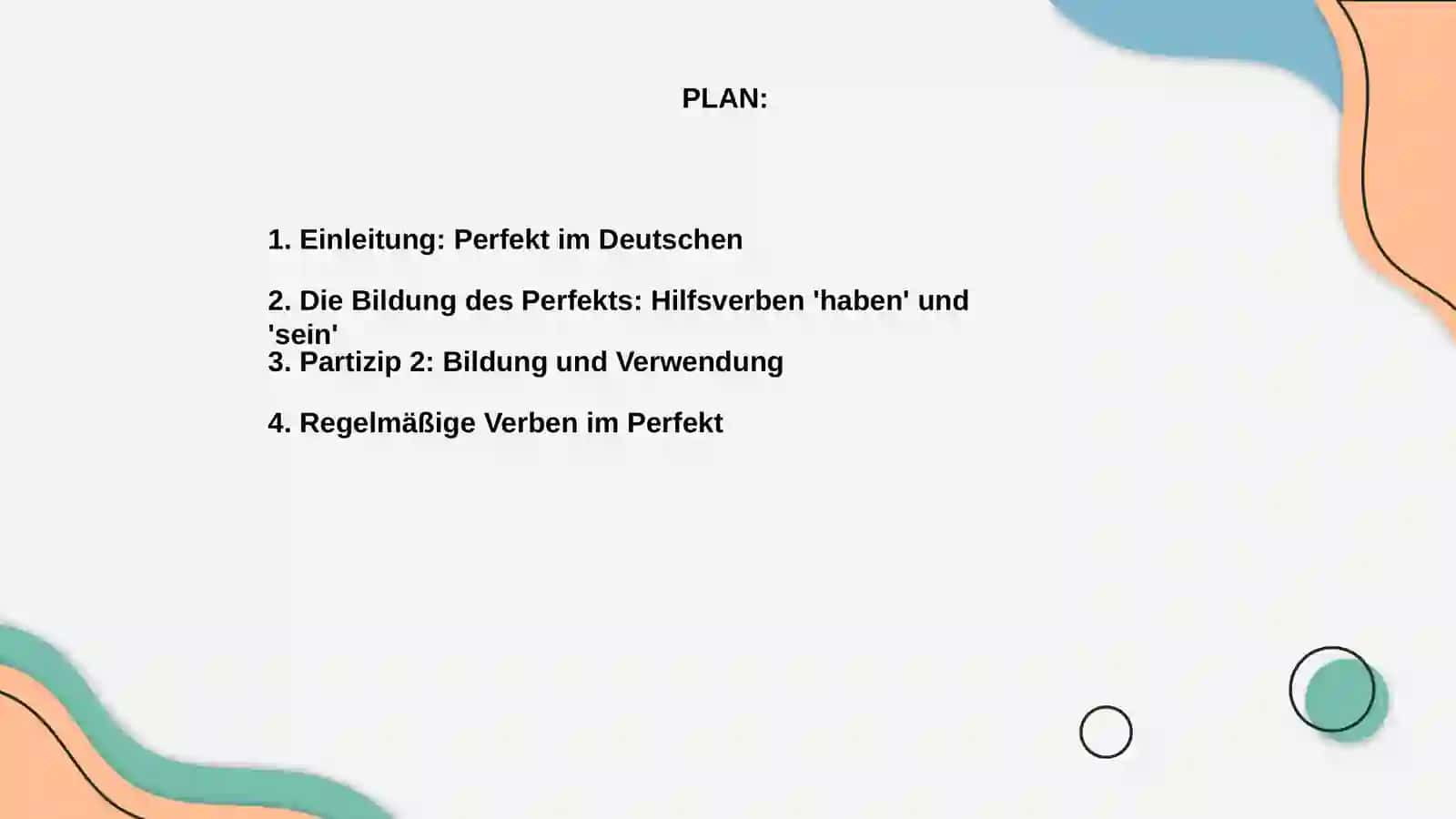 Verben im Perfekt 2