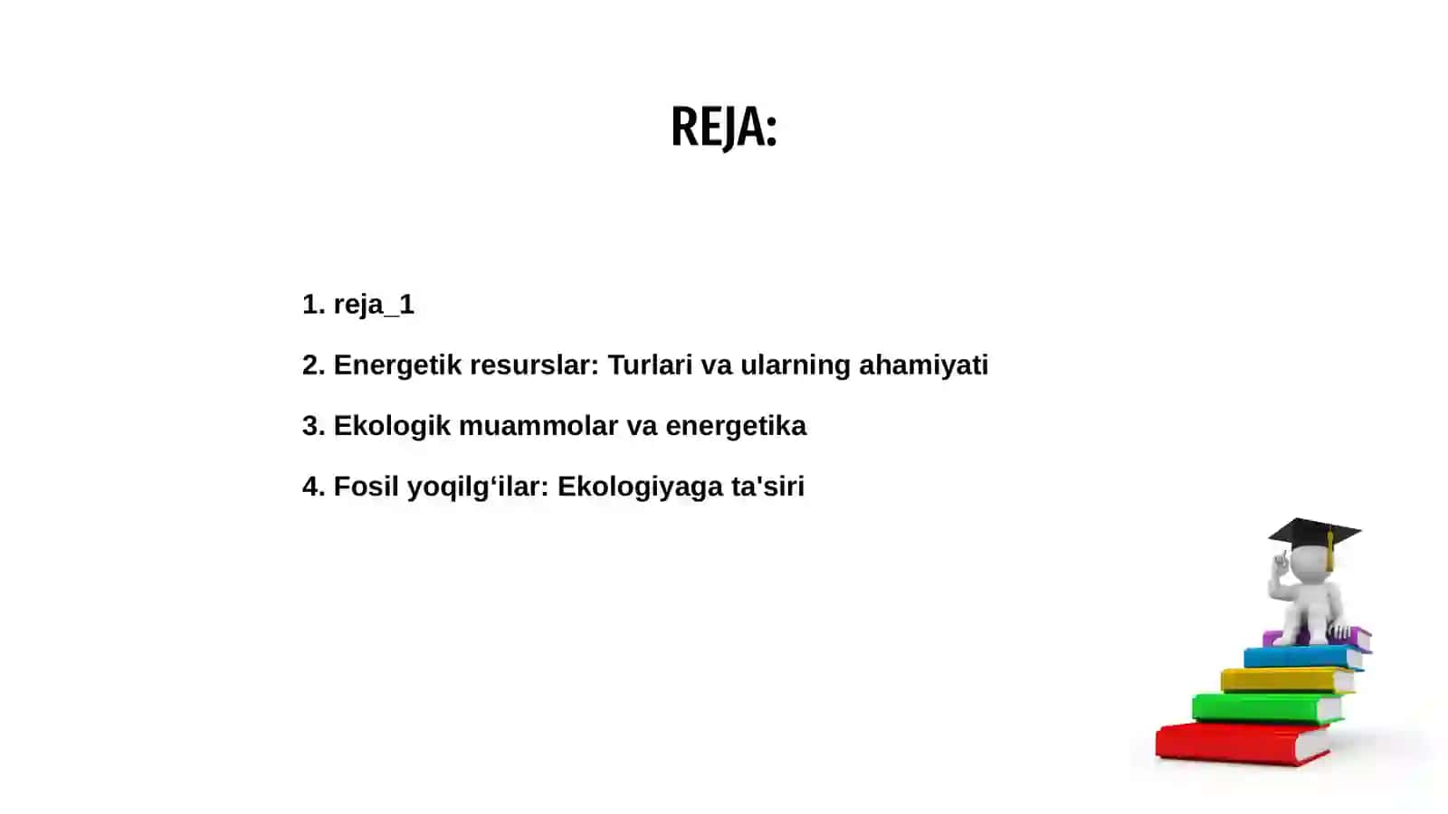 Energetik resurslarning ekologik muammolari 2