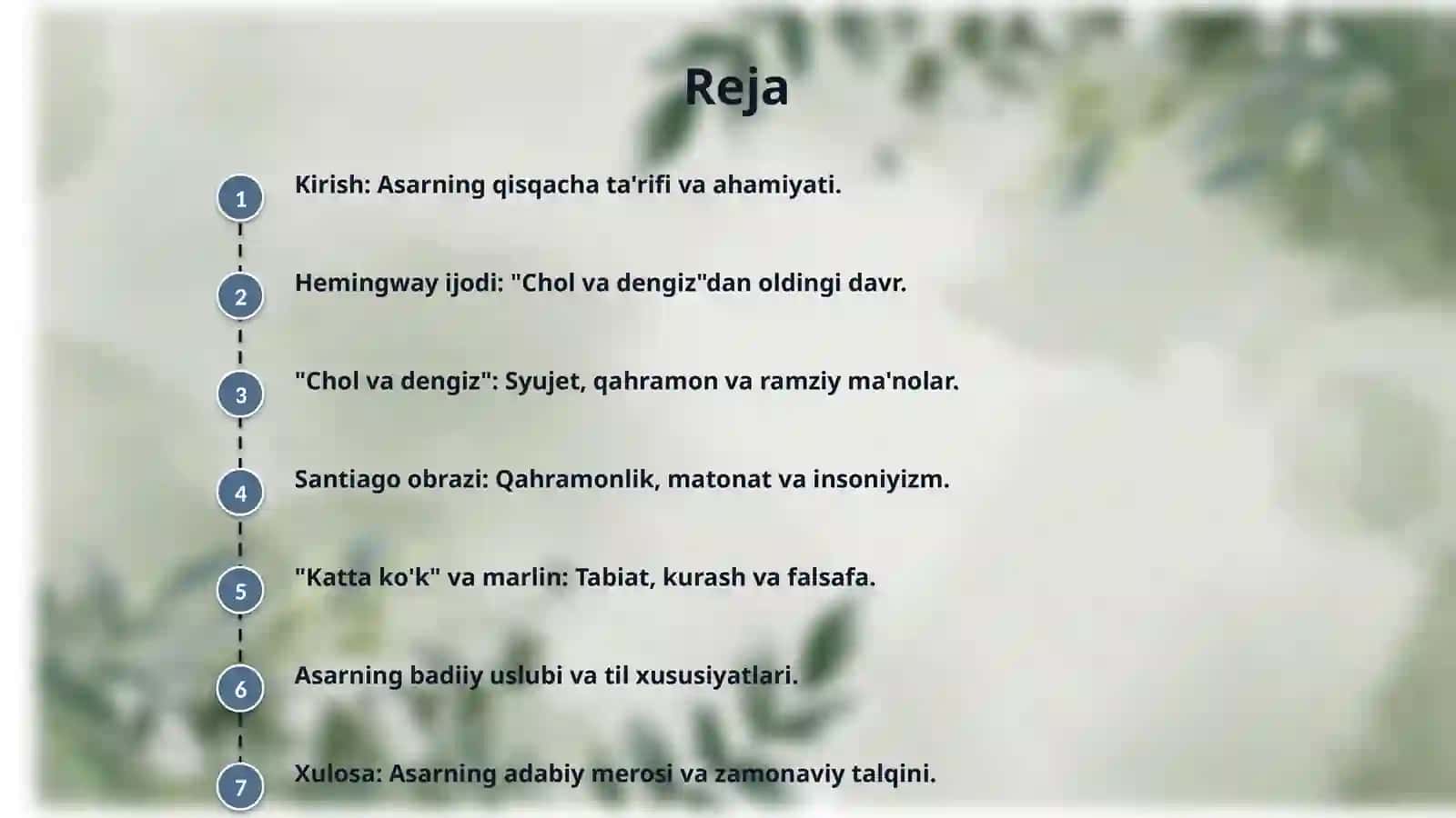 Ernest Heminguey "Chol va dengiz" 2