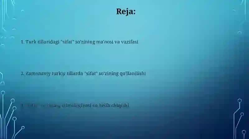 "Sifat" so'z turkimi 2