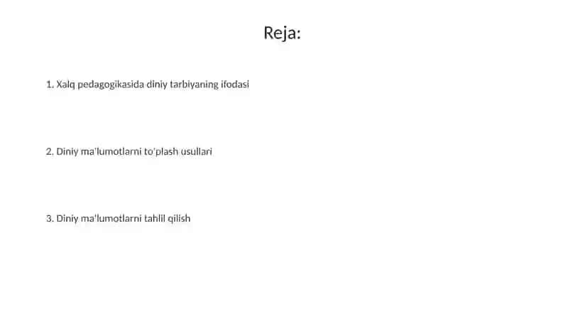 Xalqpedagogikasida diniy tarbiyaning ifodasi 2