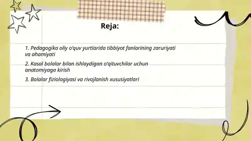 Pedagogika oliy oʻquv yurtlarida kasal bolalar bilan ishlaydigan oʻqituvchilarga tibbiyot fanlarni fanlarni oʻqitilishi kerak 2