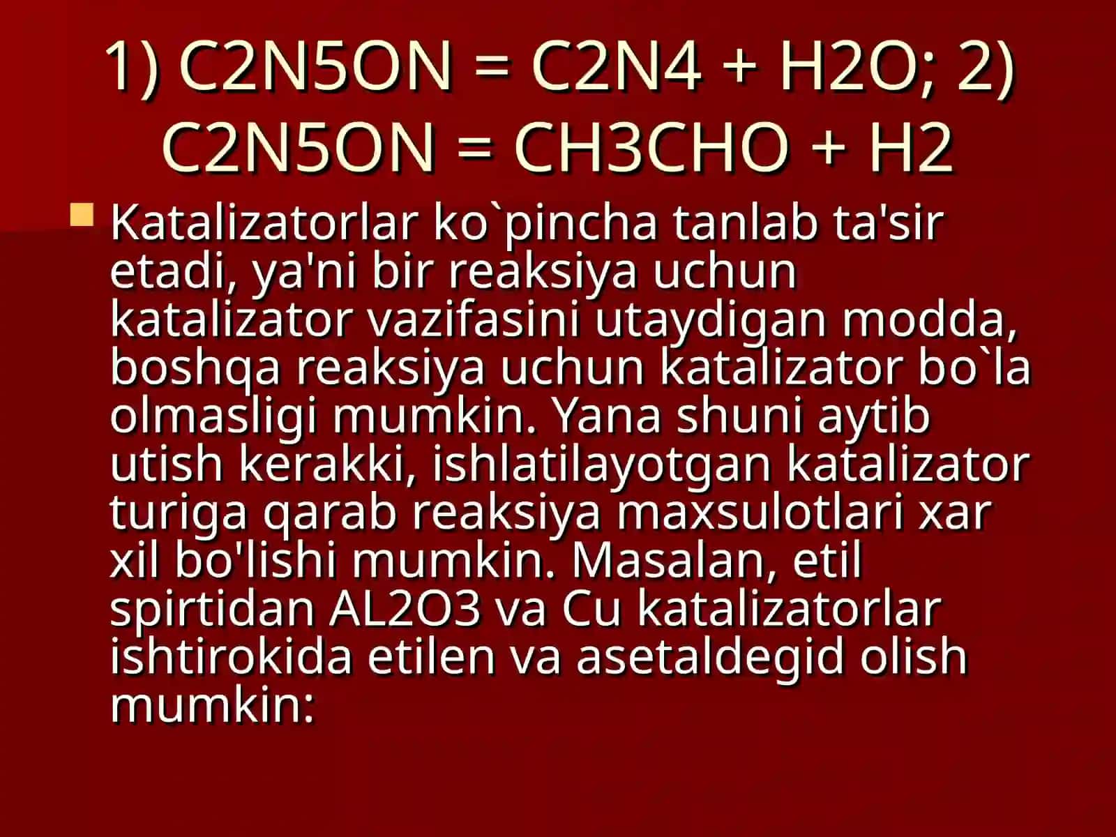 Katalizatorlarni tayyorlash usullari 2