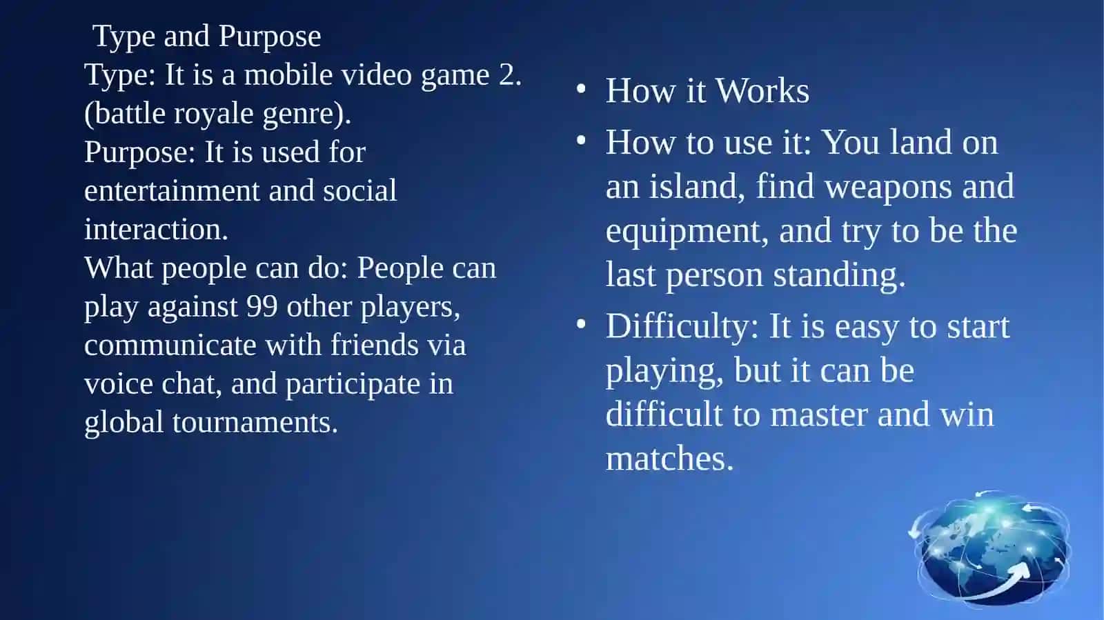 Presentation: PUBG Mobile 2