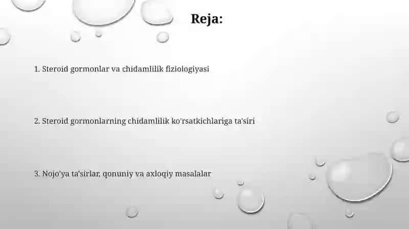Steroid garmonlarining sportchichidamkorligi ta'siri 2