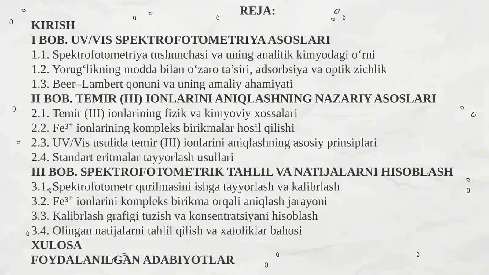 III ionlar miqdorini hisoblash 2