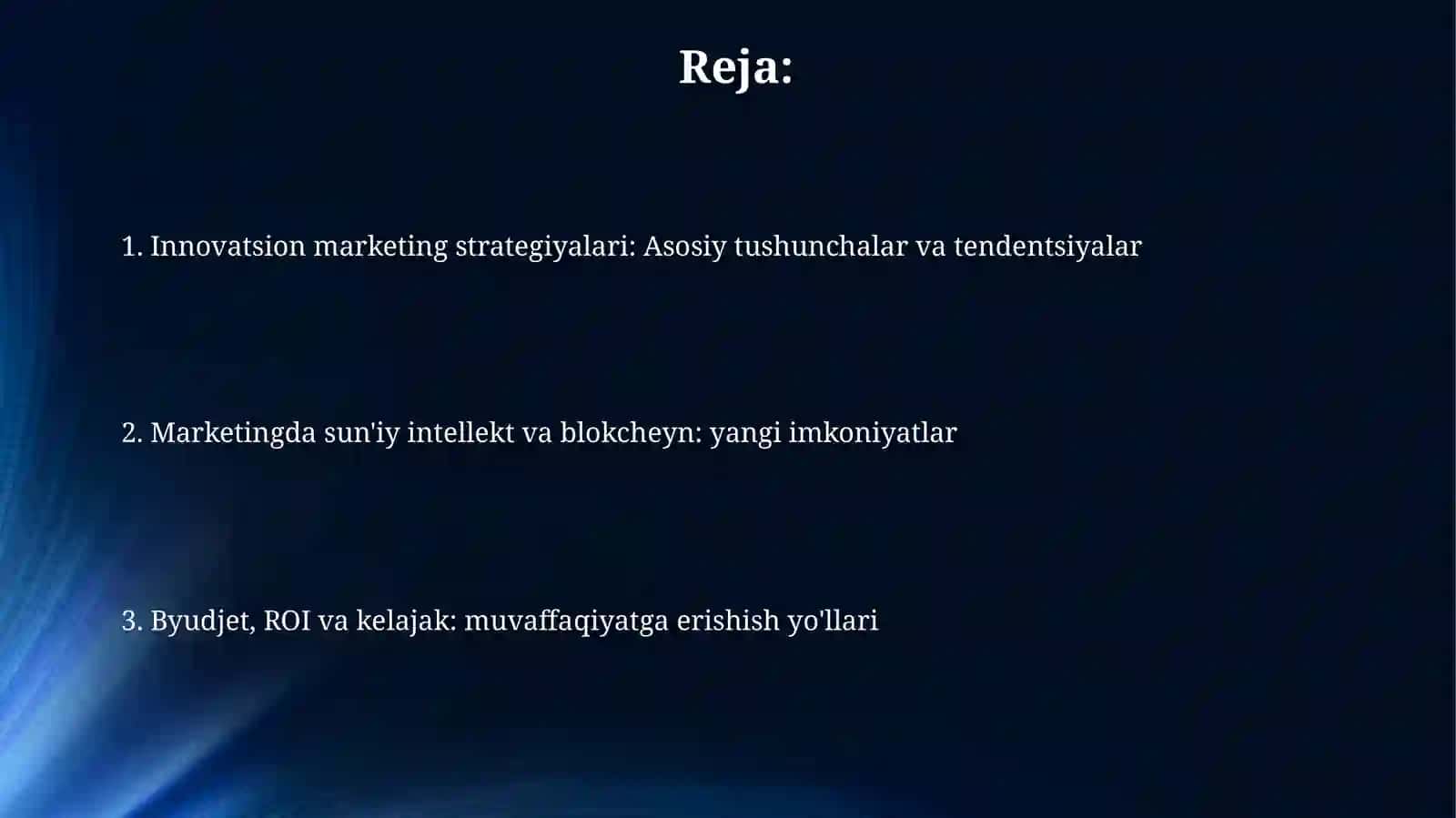 Innovatsion marketing strategiyalari: Asosiy tushunchalar va tendentsiyalar 2