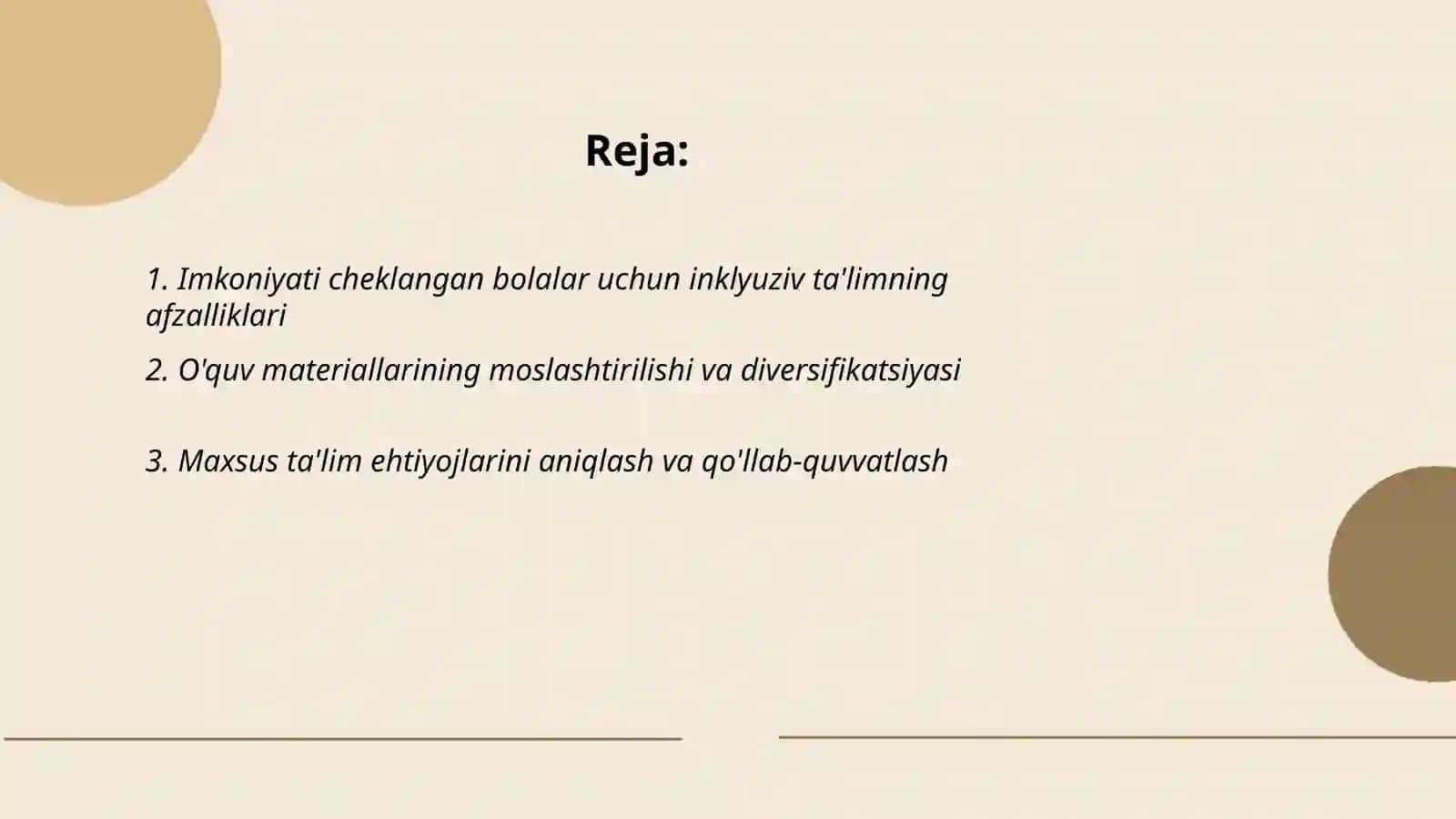 O'zbekistonda imkoniyati cheklangan bolalar uchun inklyuziv talim 2