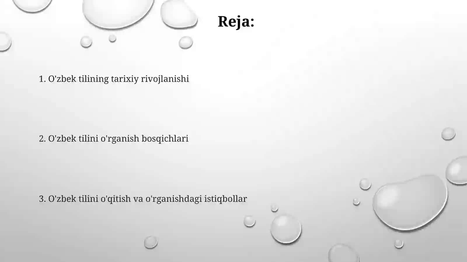 Õzbek tilini õrganishning tarixi va bosqichlari 2