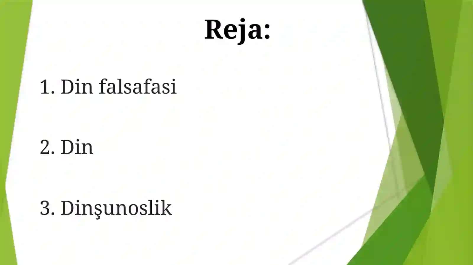 Din. Dinshunoslik. Dinfalsafasi 2