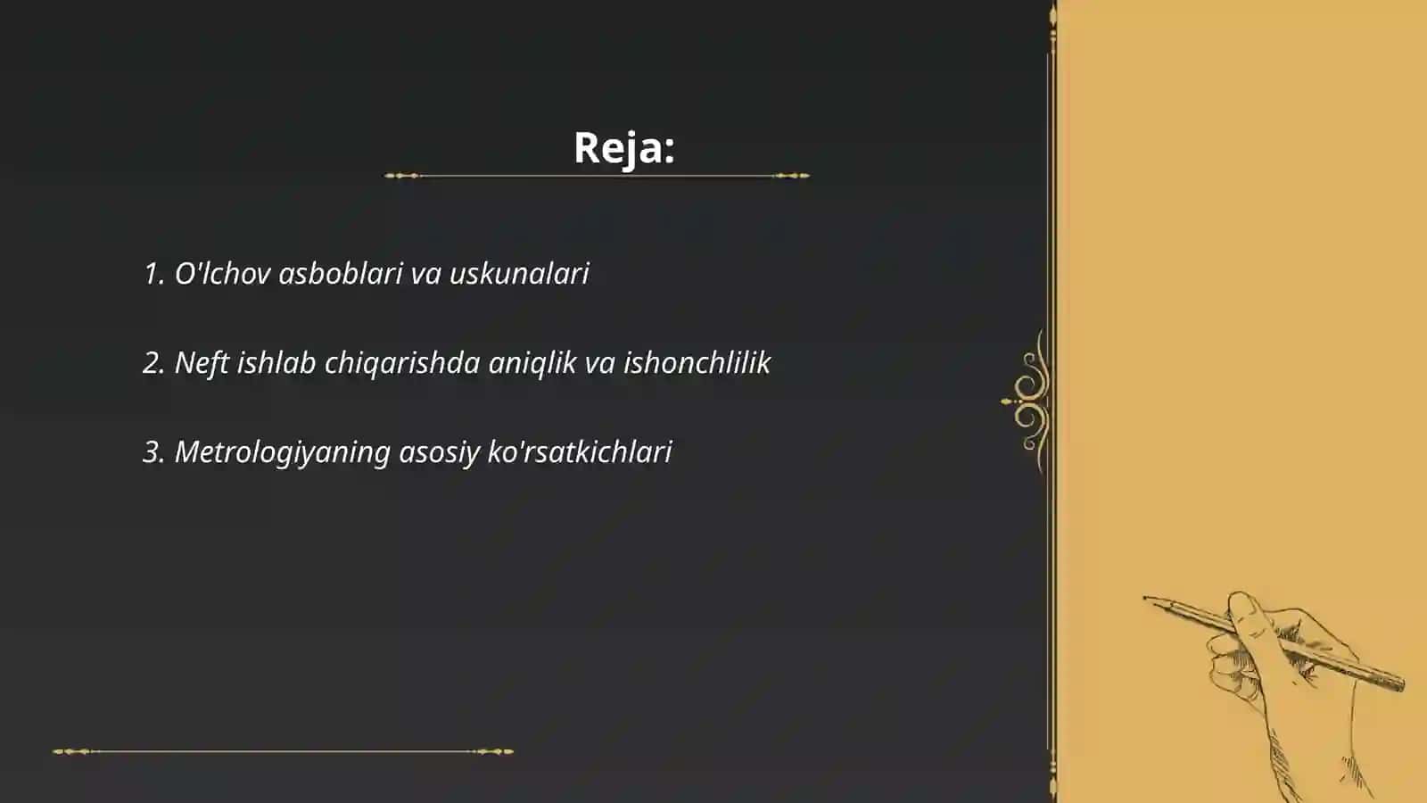 O'lchov asboblari va uskunalari 2