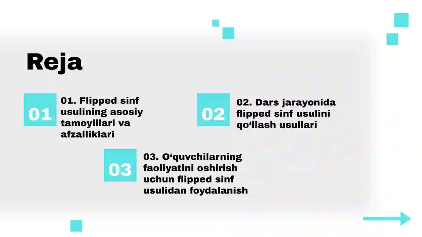 Flipped classroom (“teskarisinf”) usuli 2