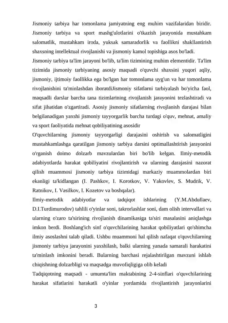 Harakatli oʻyinlar orqali sport oʻyinlari elementlarini oʻrgatish 2