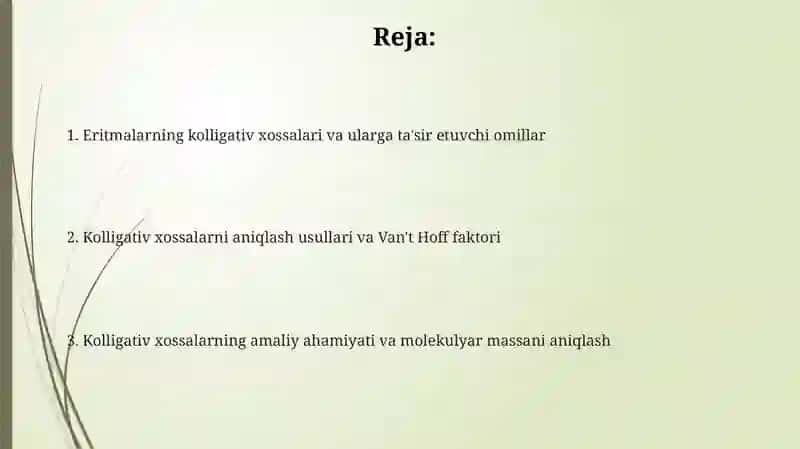 Eritmalarning kolligativ xossalari 2