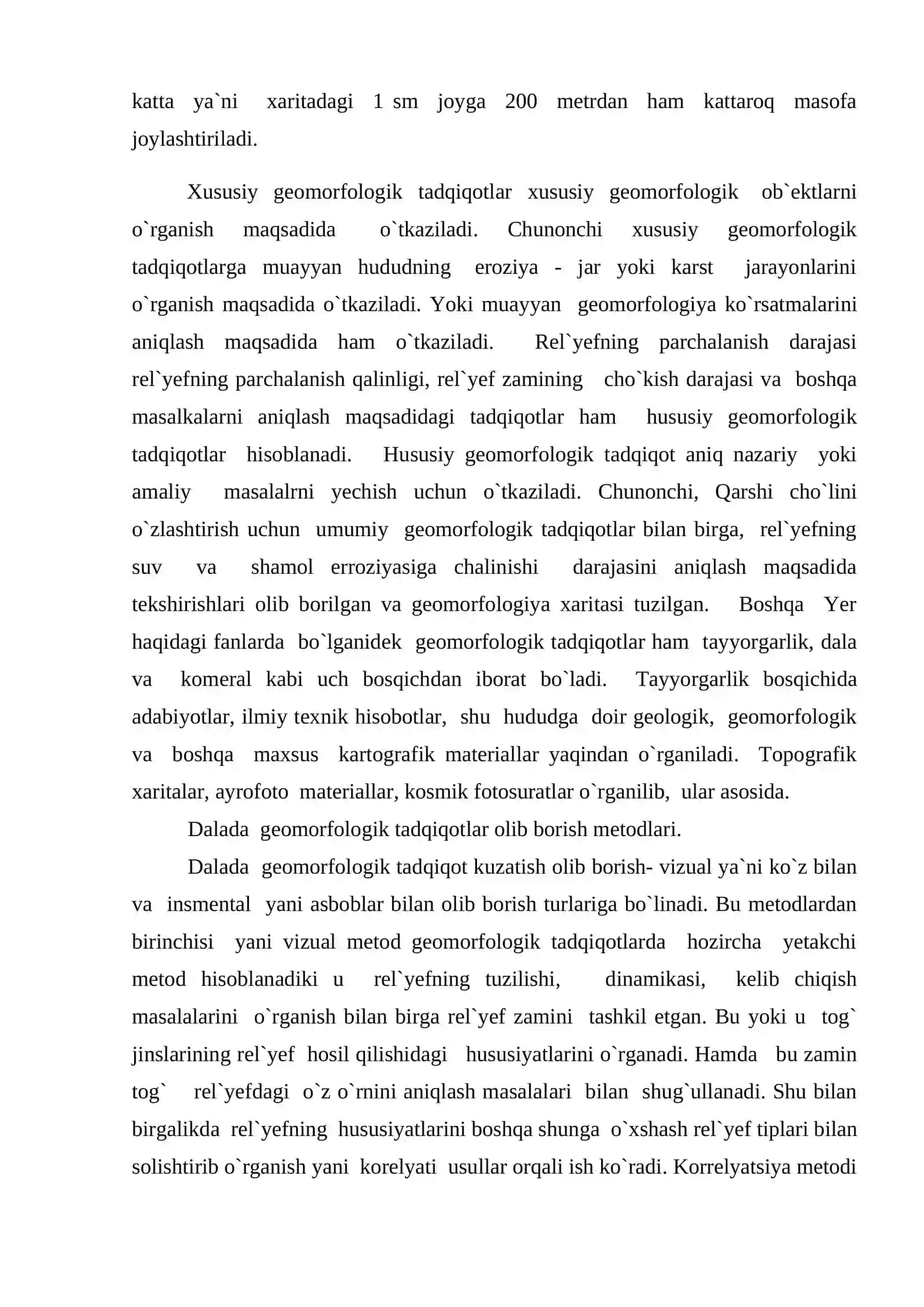 Geomorfologik tadqiqotlar 2
