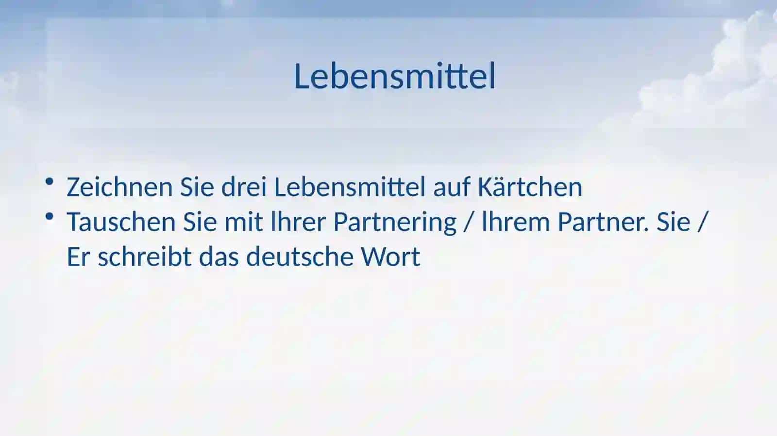Lebensmittel 2