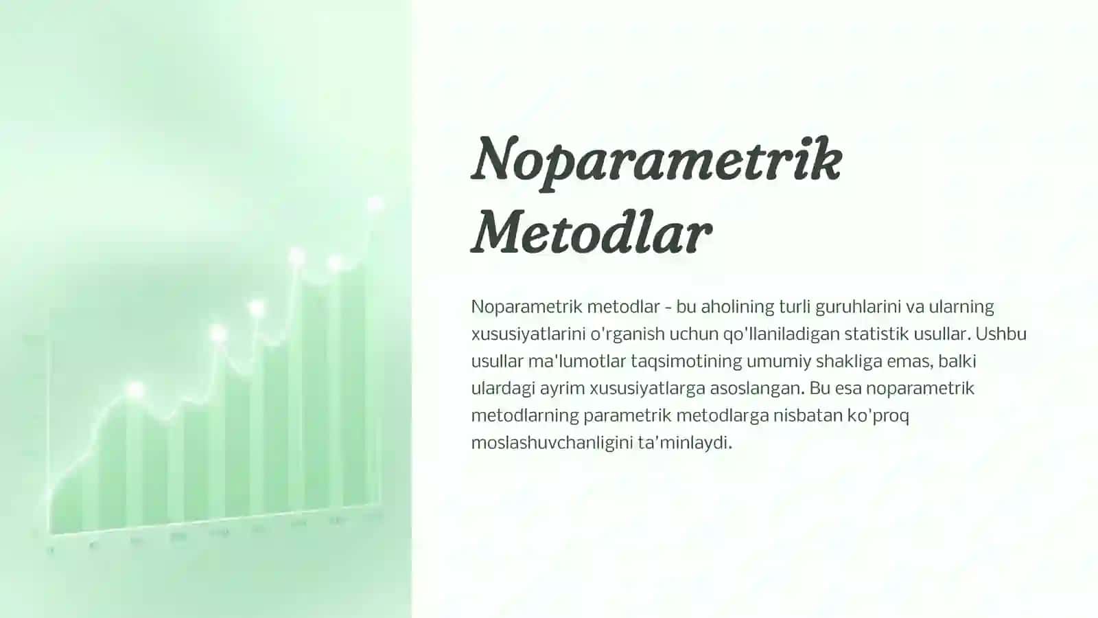 Noparametrik Metodlar 2