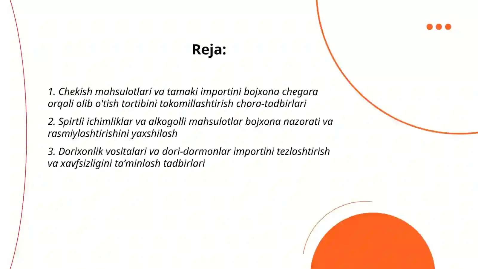 Tovarlar bojxona chegarasi orqali olib o'tish tartibi 2
