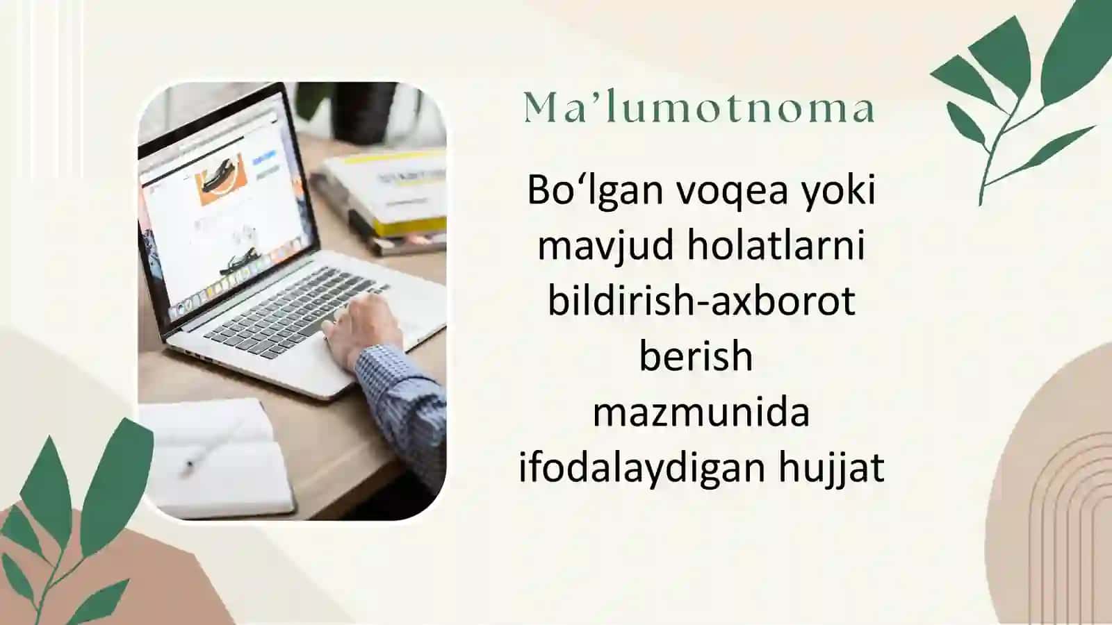 Ma’lumotnoma 2