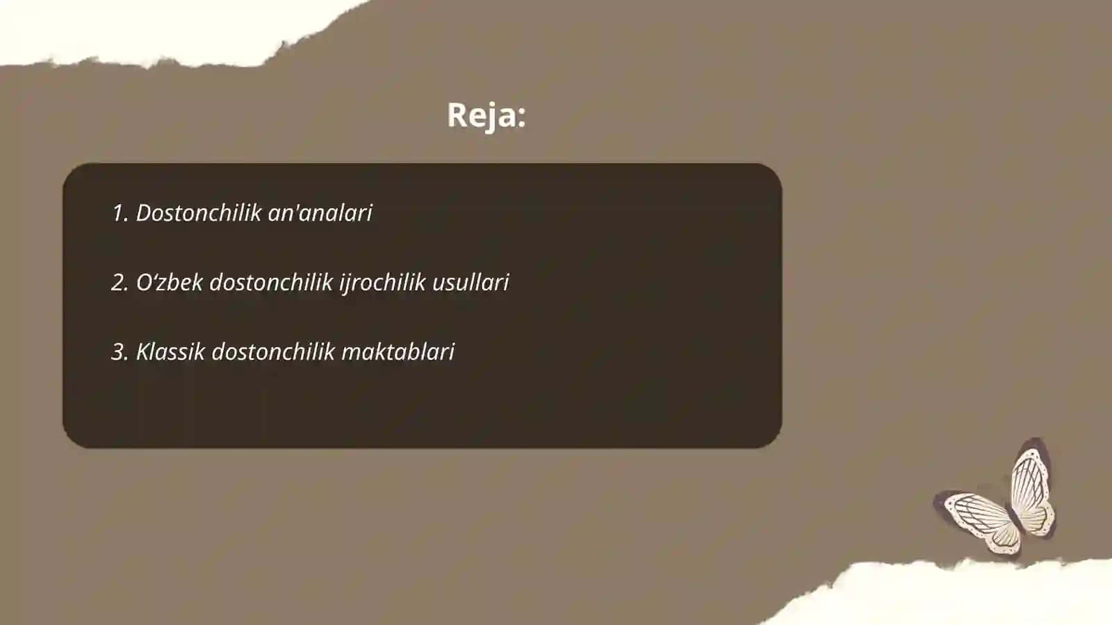Dostonchilik an'analari 2