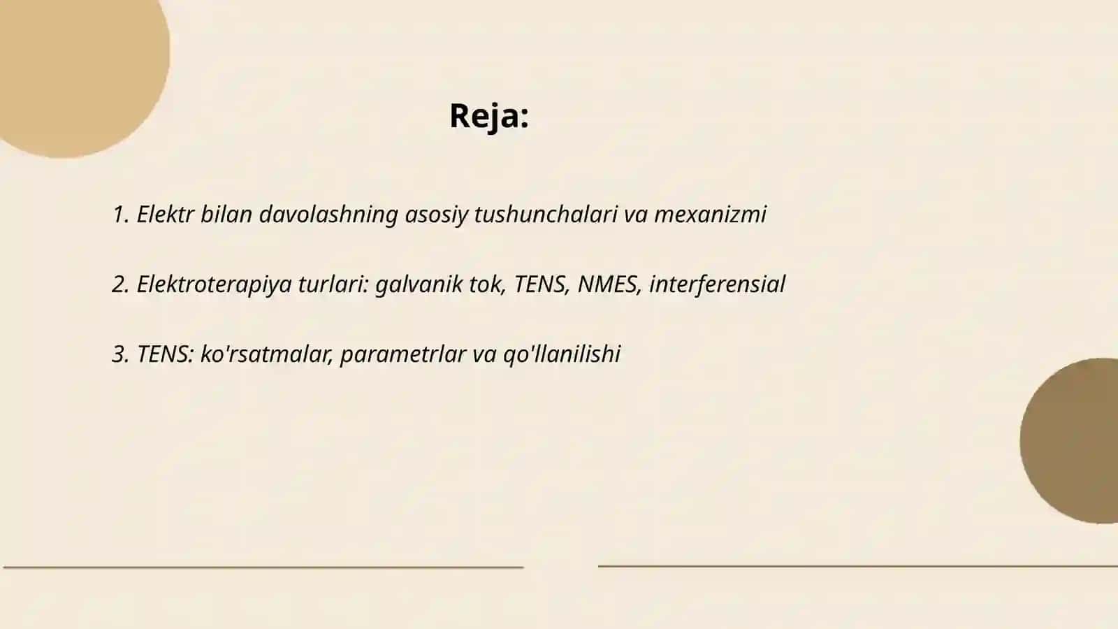 Elektr bilan davolash 2