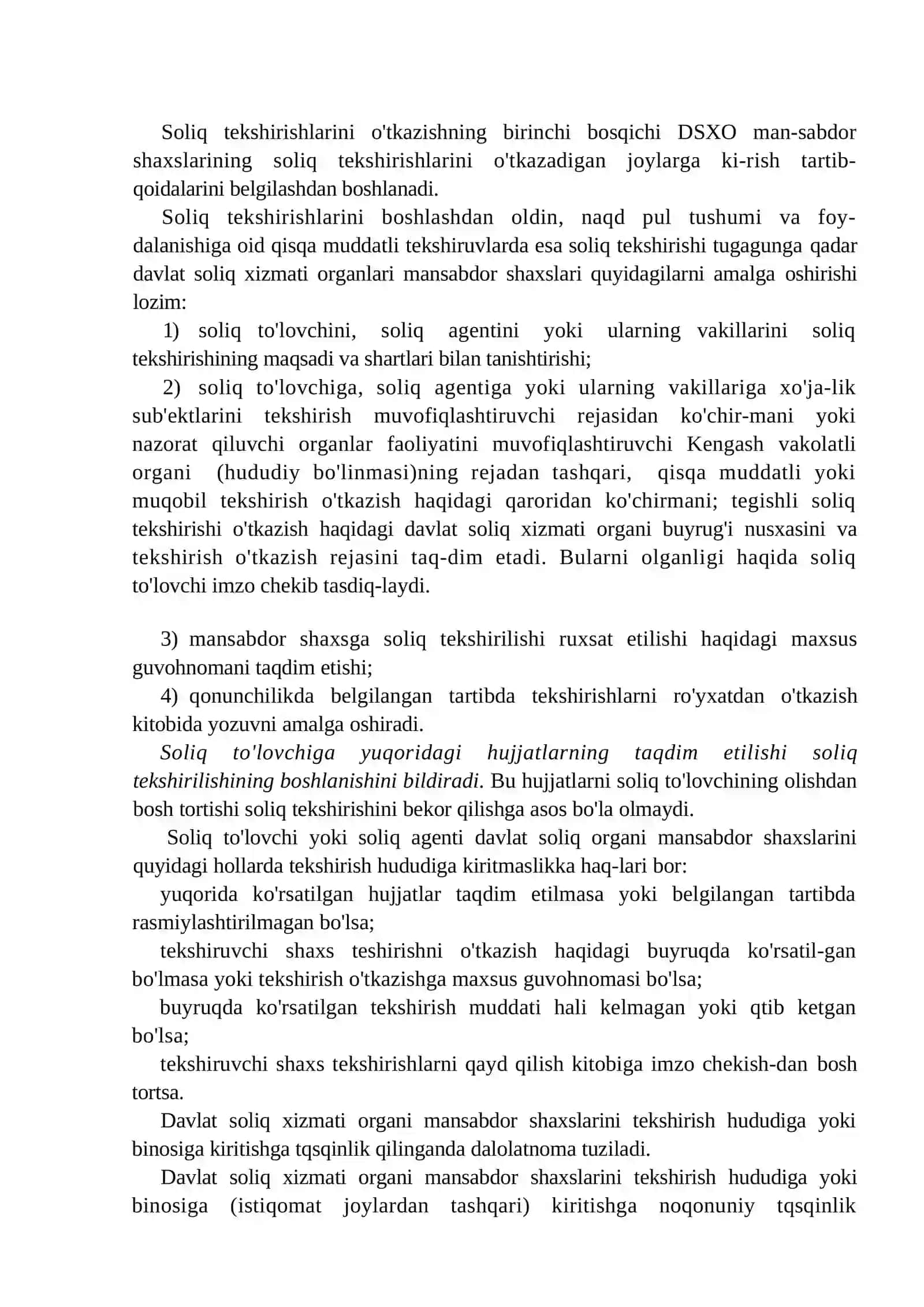 Soliq tckshirishlarini o'tkazish tartibi 2