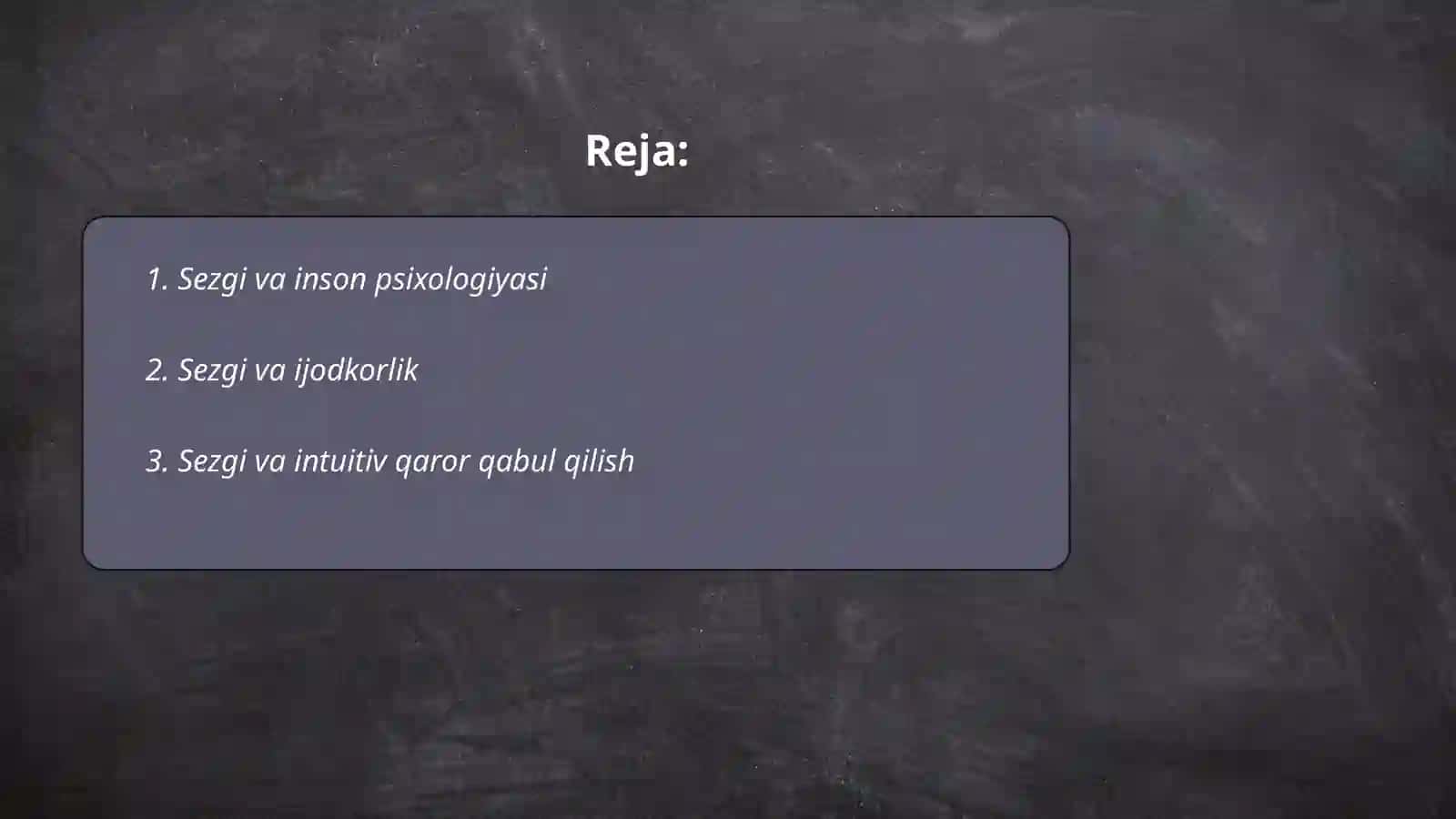 Sezgi 2