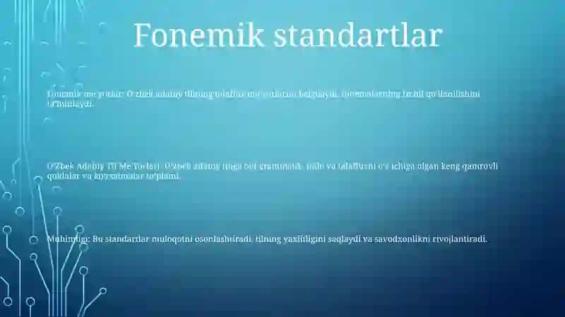 Oʻzbek Adabiy Til MeʼYorlari 2