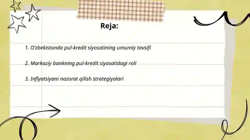 Oʻzbekistonda pul-kredit siyosatining umumiy tavsifi 2
