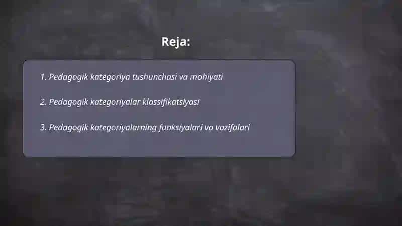 Pedagogik kategoriya va ijtimoiy pedagogik kategoriyalar 2
