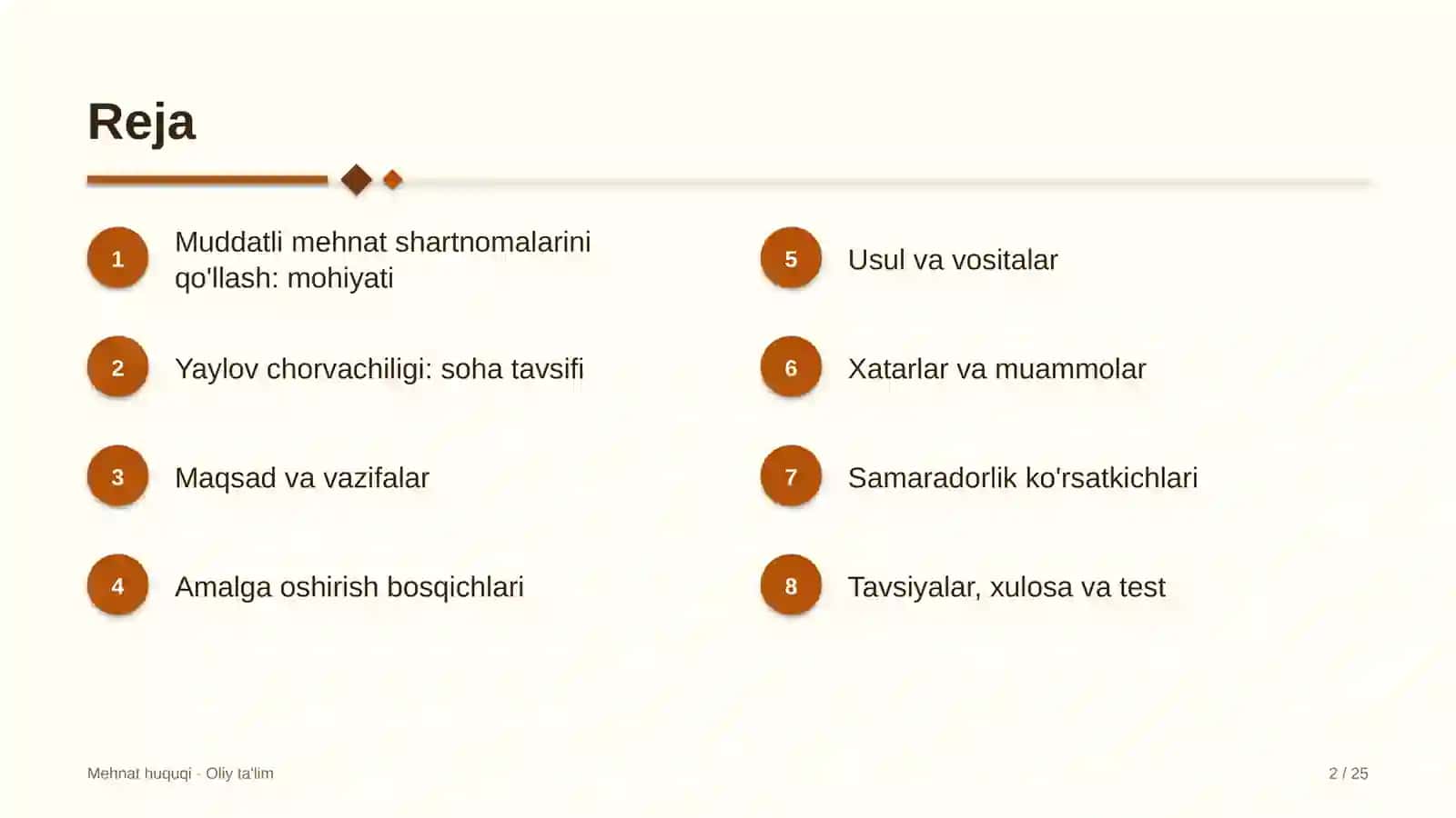 Yaylov chorvachiligida muddatli mehnat shartnomalarini qo'llash 2