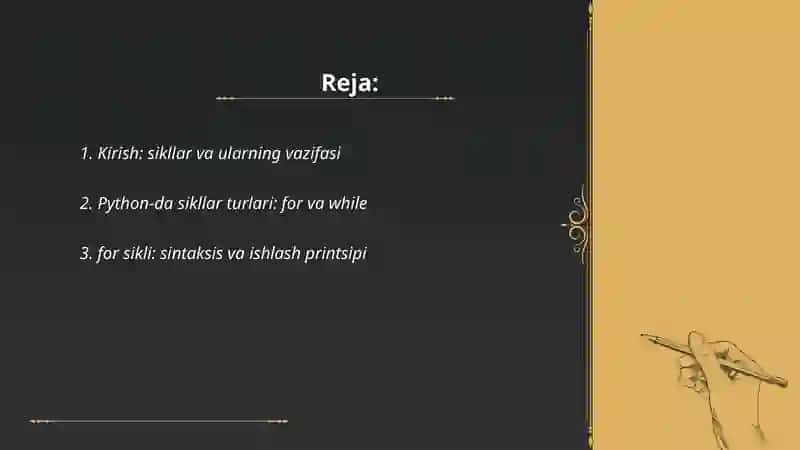 Python dasturlash tili 2