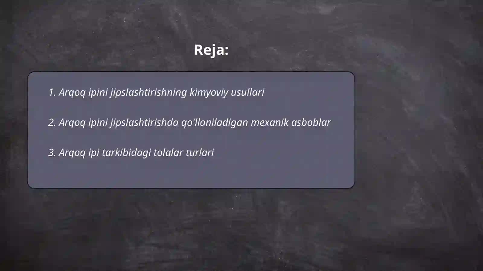 Arqoq ipini jipslashtirish 2