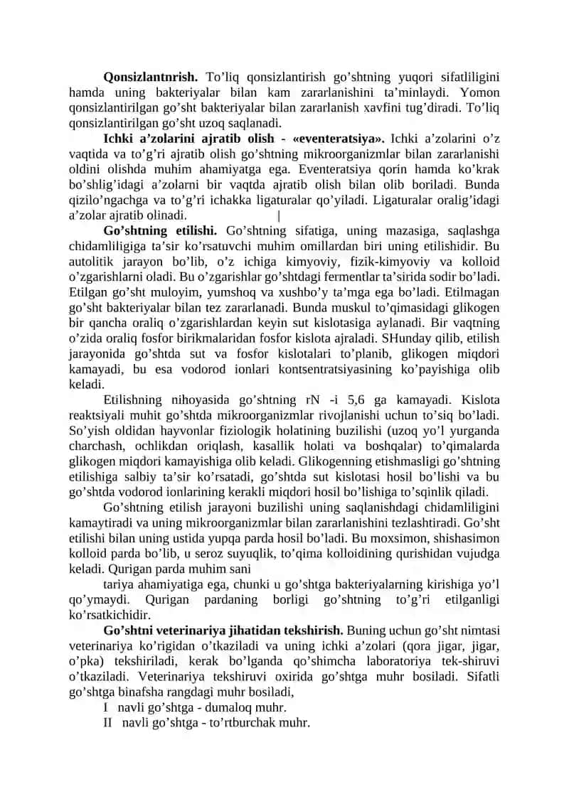 GO’SHTNING SIFАTI VА BIОLОGIK QIYMАTI 2