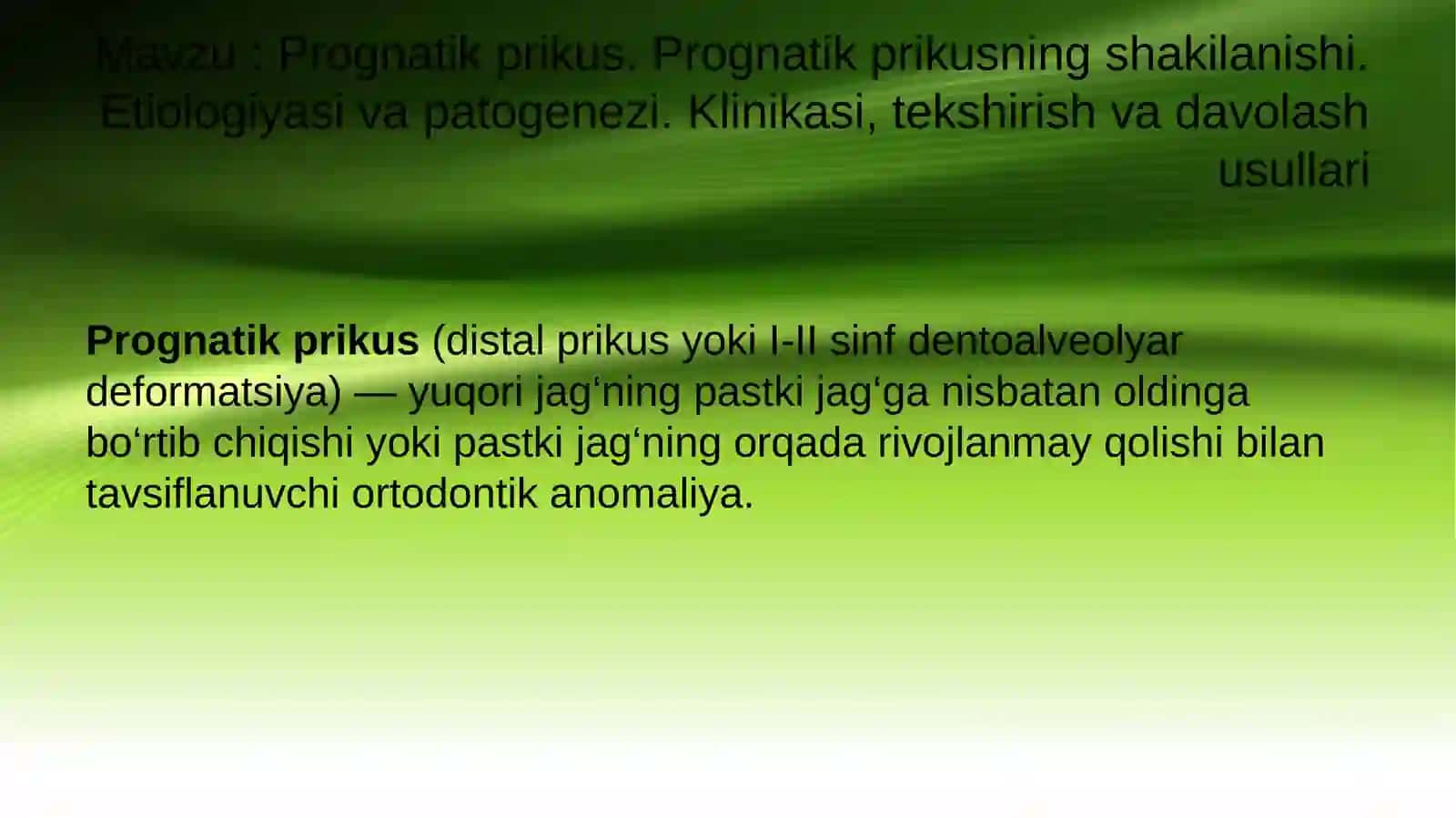 Prognatik prikus 2