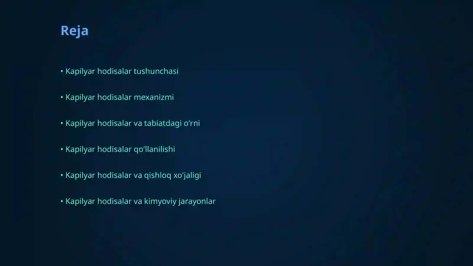 Kapilyar hodisalar 2