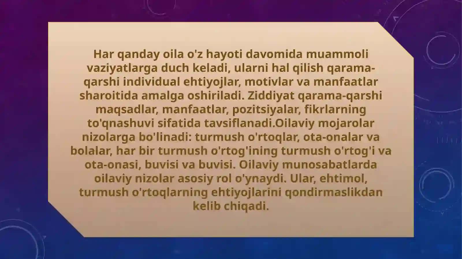 Oilada ijtimoiy muammolarning kelib chiqish sabablari 2