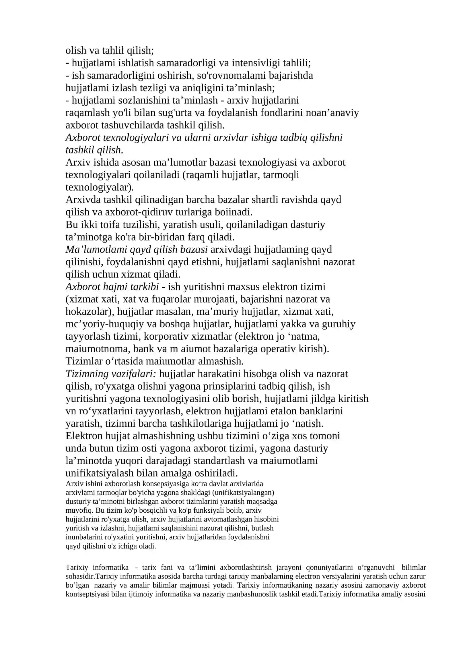 Arxiv fanida axborot texnologiyalarining qo‘llanilishi 2
