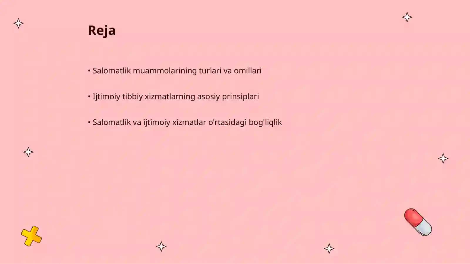Salomatlik muammolari va ijtimoiy tibbiy xizmatlar 2